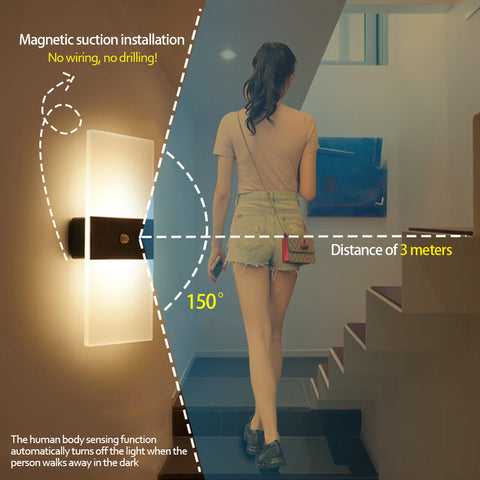 USB Charging Sensor Wall Lamp