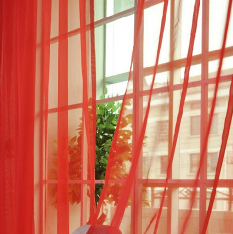 Transparent Tulle Curtains