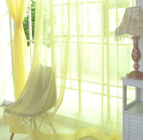 Transparent Tulle Curtains