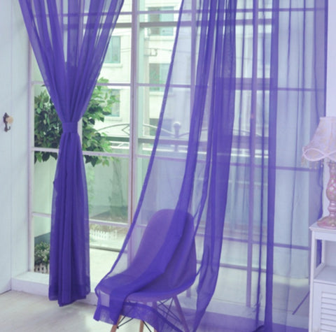 Transparent Tulle Curtains