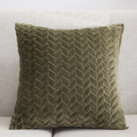 Flannel Throw Pillow Covers