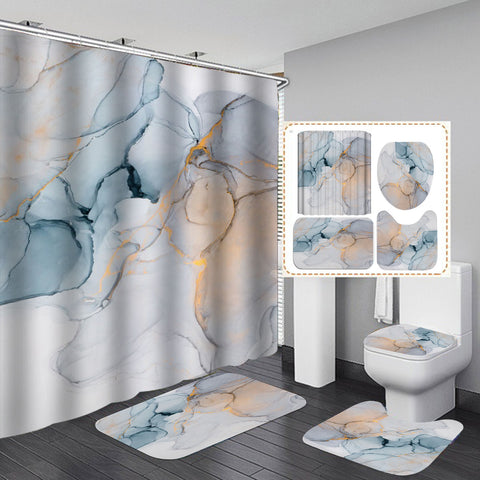 3D Shower Curtain Set