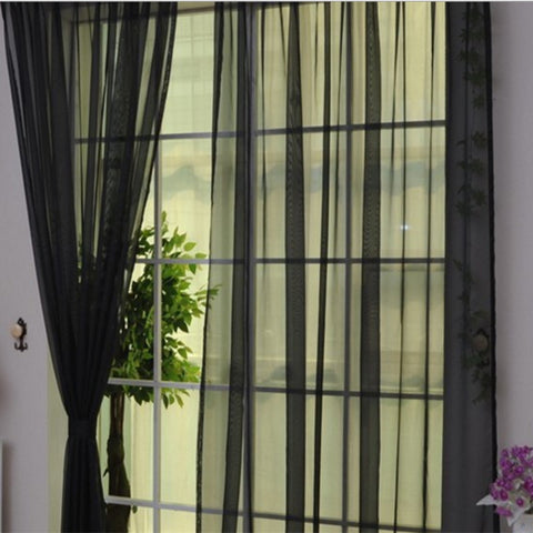 Transparent Tulle Curtains