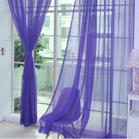 Transparent Tulle Curtains