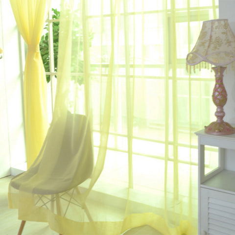 Transparent Tulle Curtains