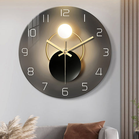 Tempered Glass Wall Clock